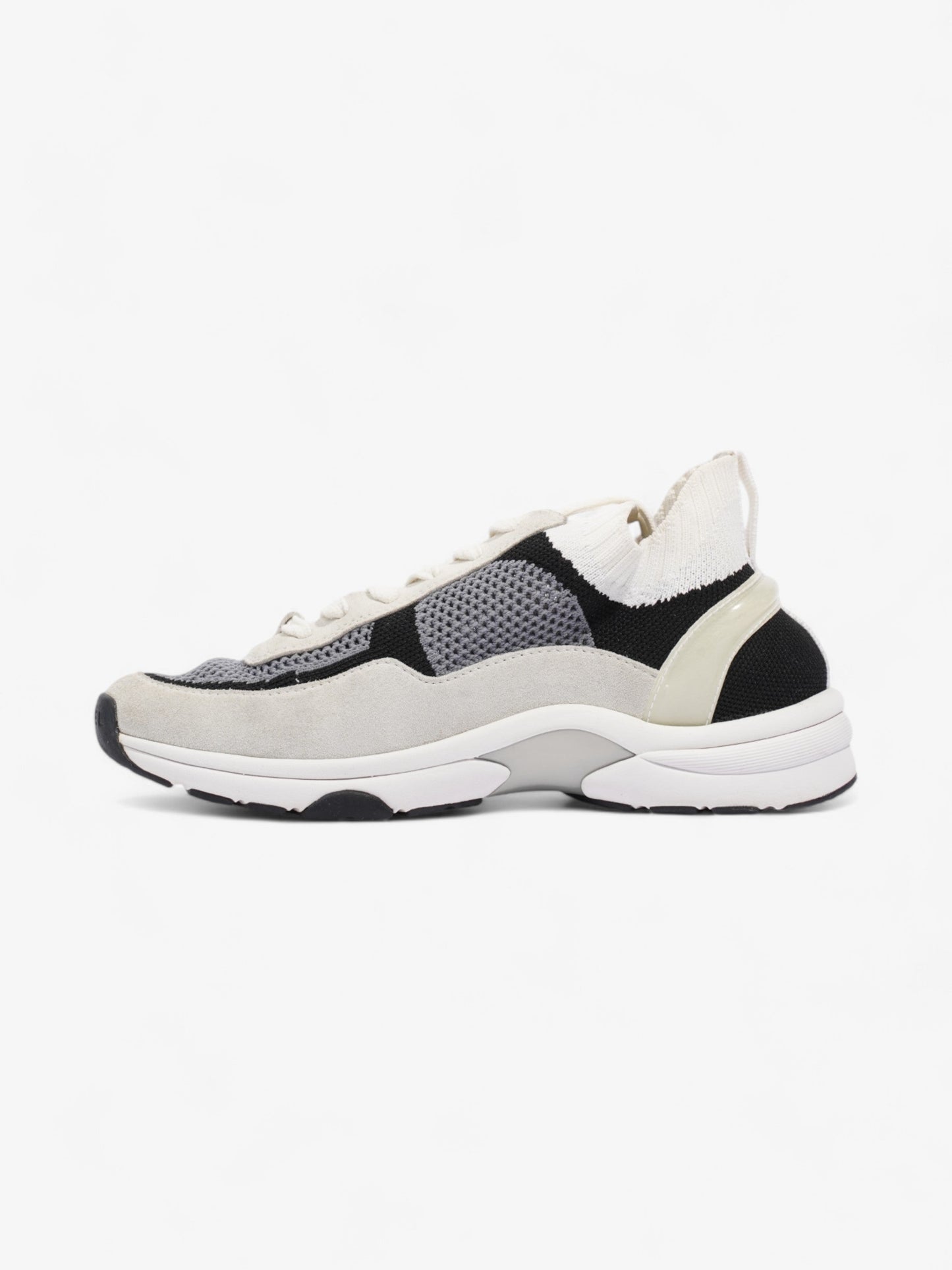 Chanel CC Logo Runners White  / Grey / Black Mesh EU 38 UK 5