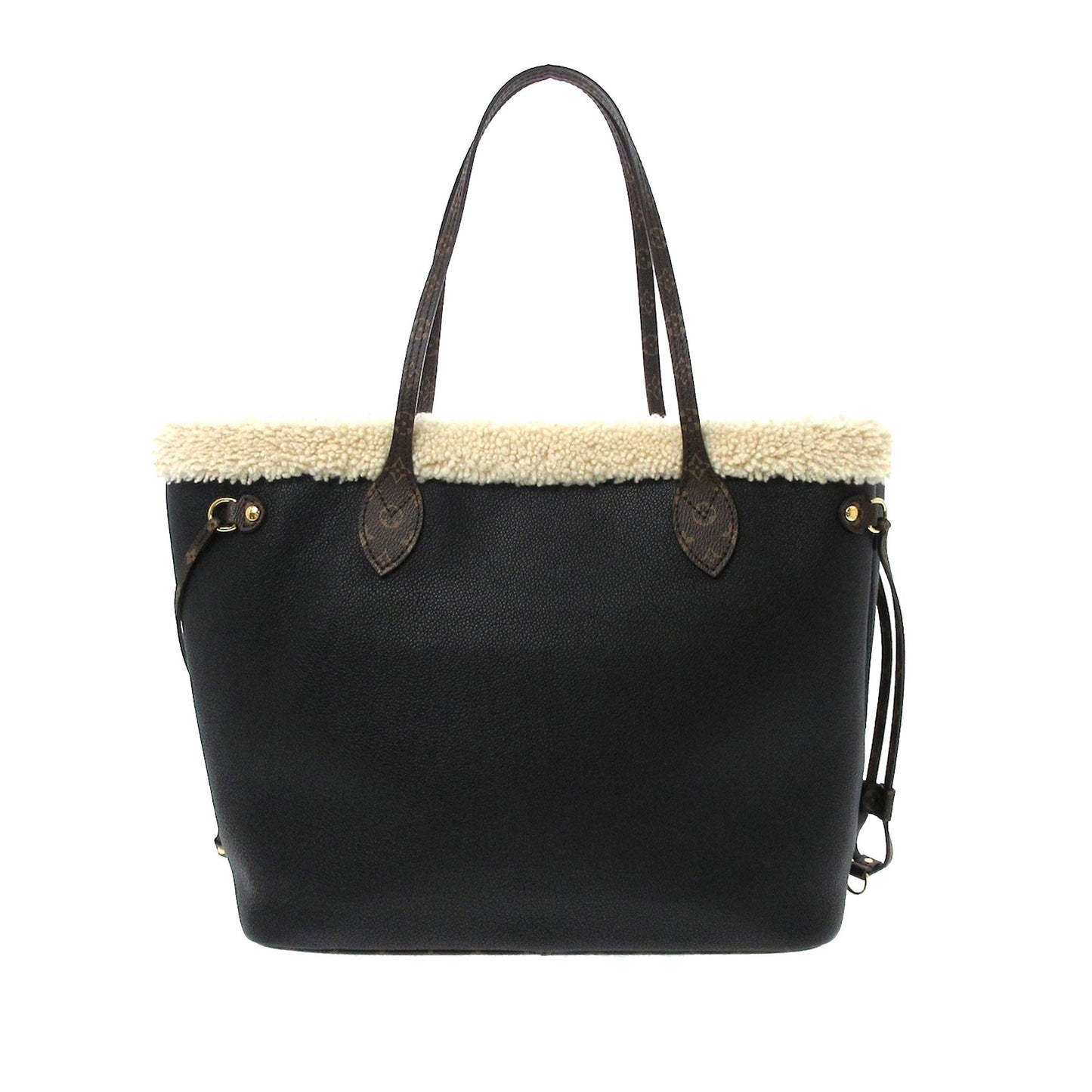 Louis Vuitton Neverfull Teddy MM Black Calfskin Sherling