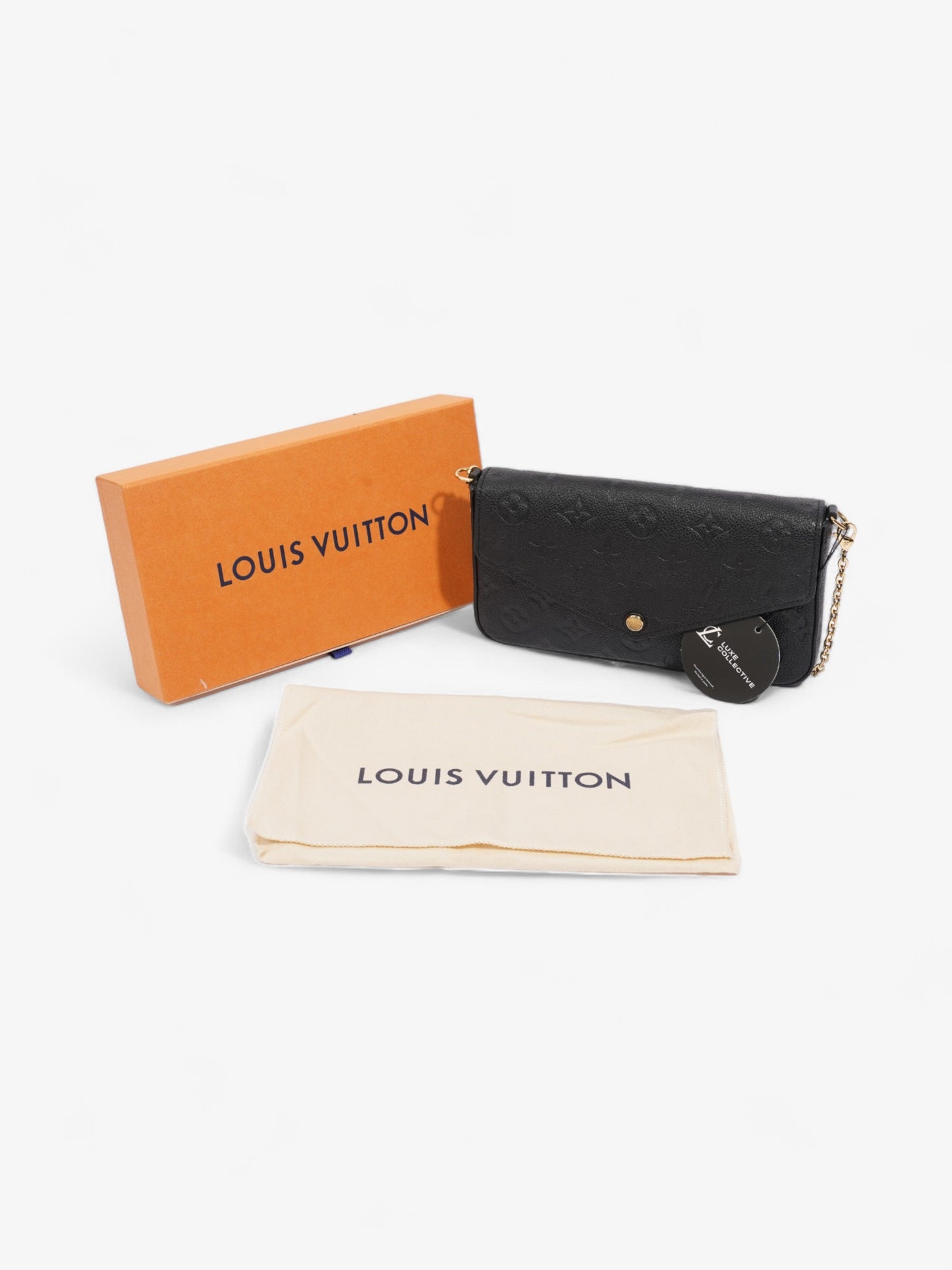 Louis Vuitton Pochette Felicie  Black Empreinte Leather