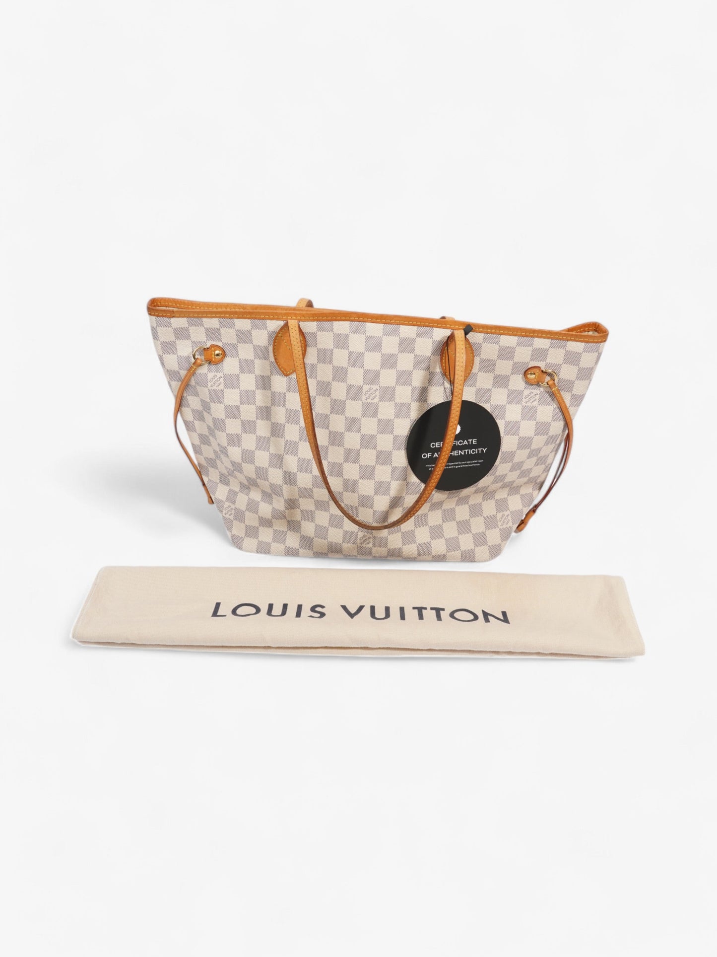 Louis Vuitton Neverfull Damier Azur Coated Canvas MM