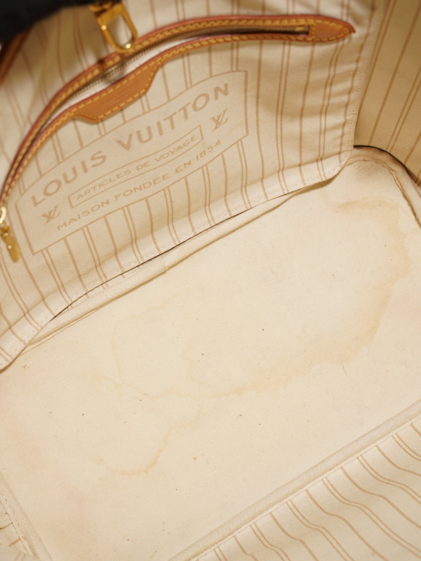 Louis Vuitton Neverfull Damier Azur Coated Canvas MM