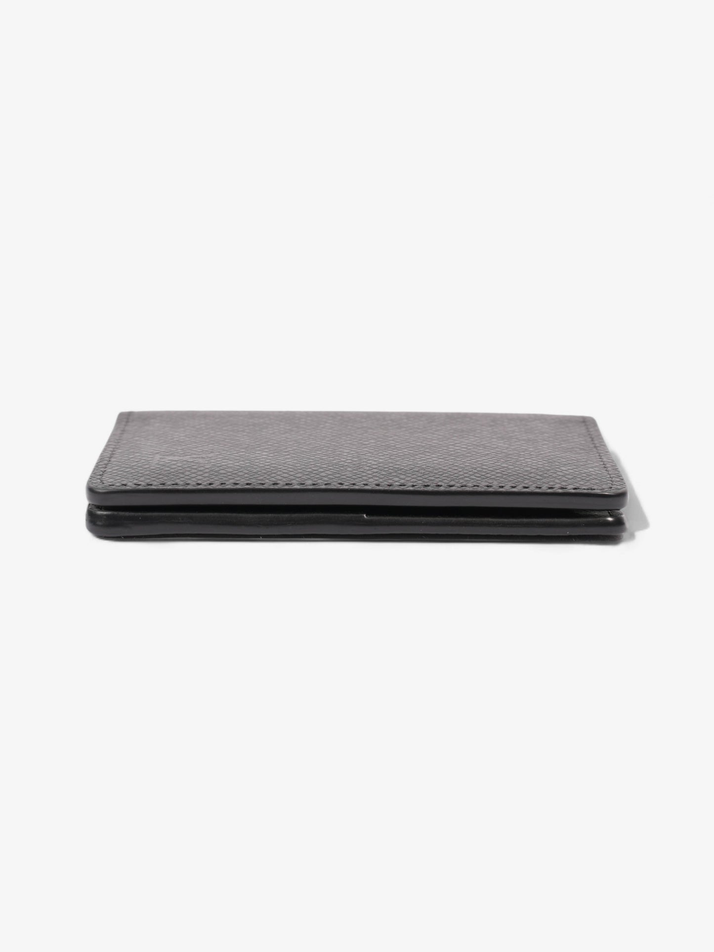 Louis Vuitton Card Case Holder Black Vachetta Leather