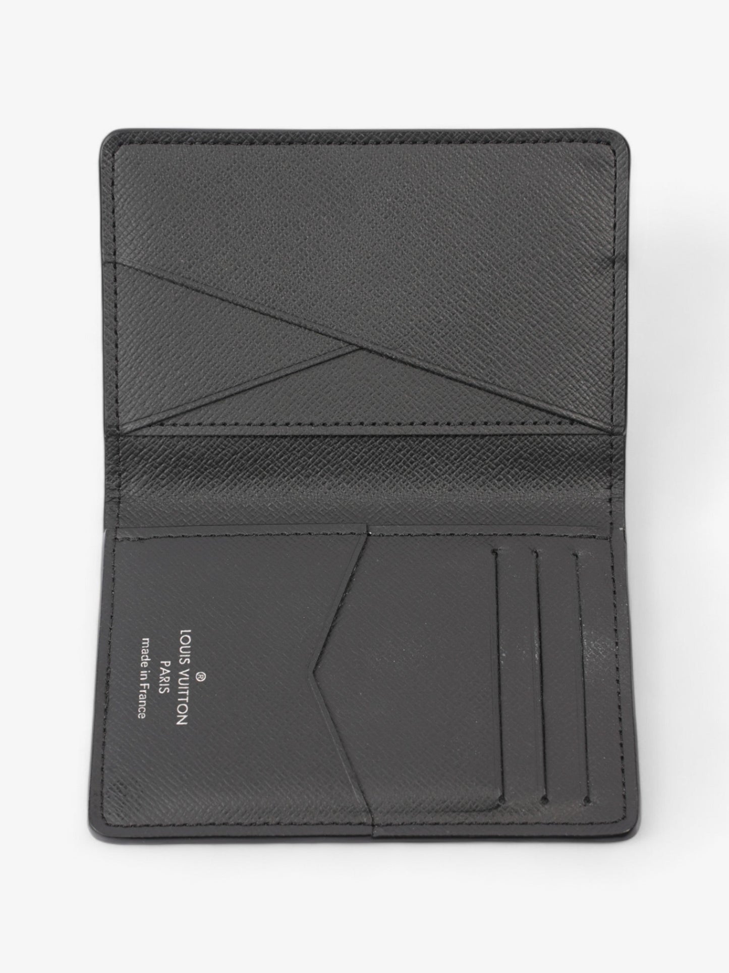 Louis Vuitton Card Case Holder Black Vachetta Leather