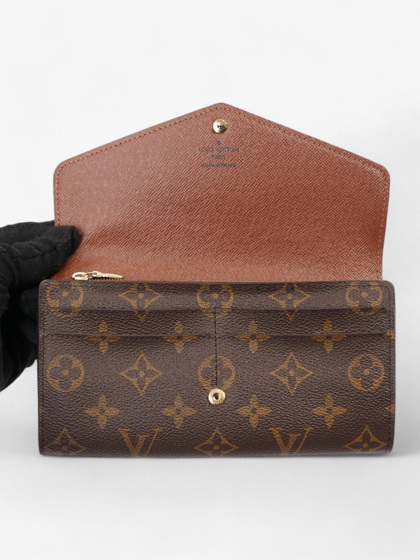 Louis Vuitton Sarah Wallet Monogram / Gold Canvas
