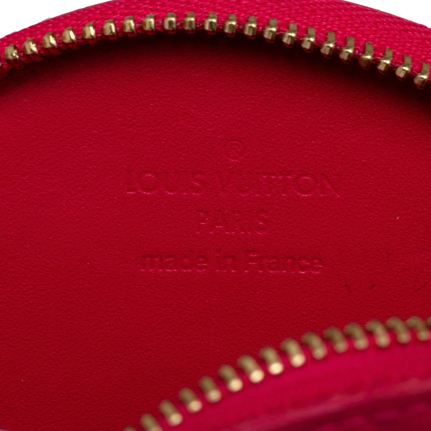 Pink Louis Vuitton Monogram Vernis Roses Coin Pouch