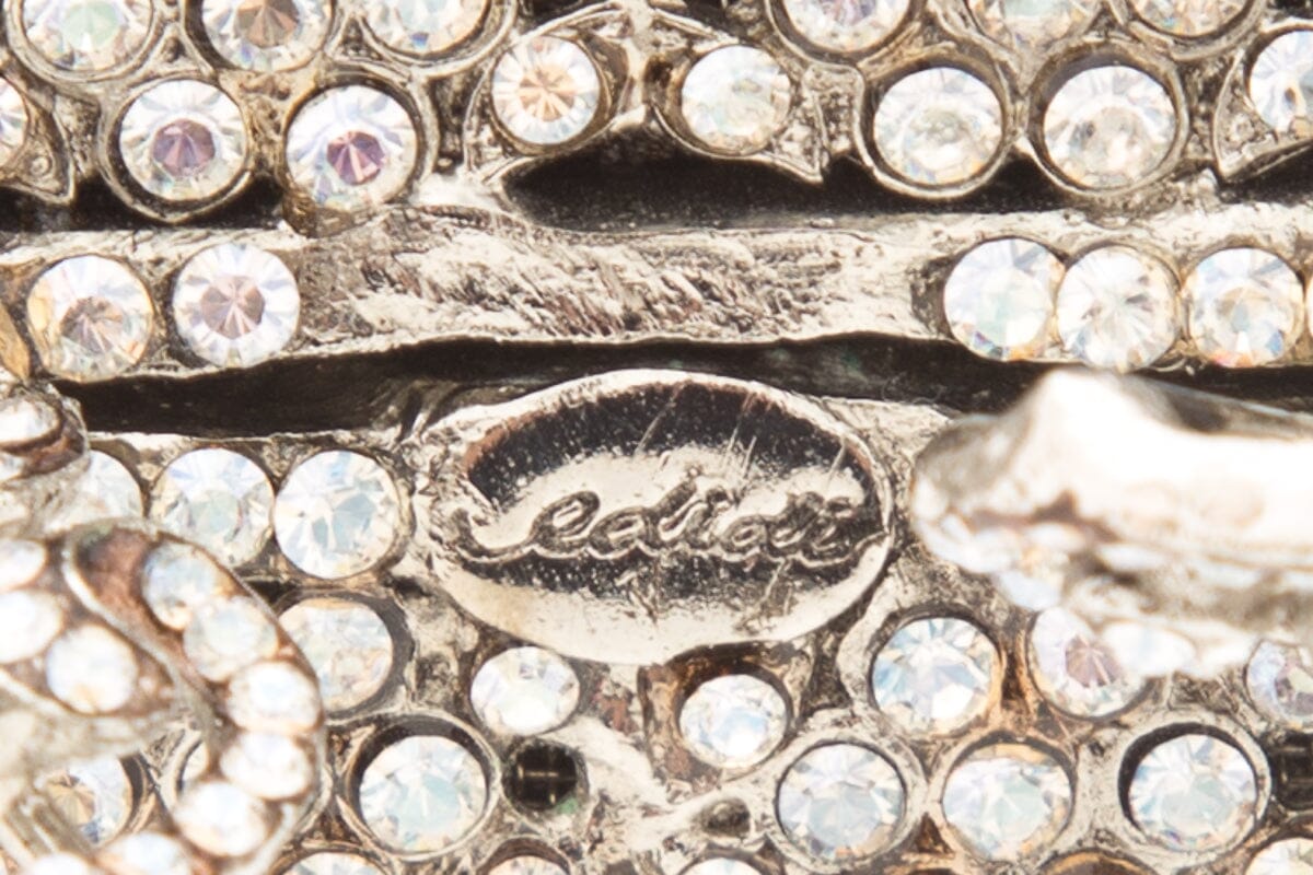 Edidi Silver Embellished Rectangle Clutch
