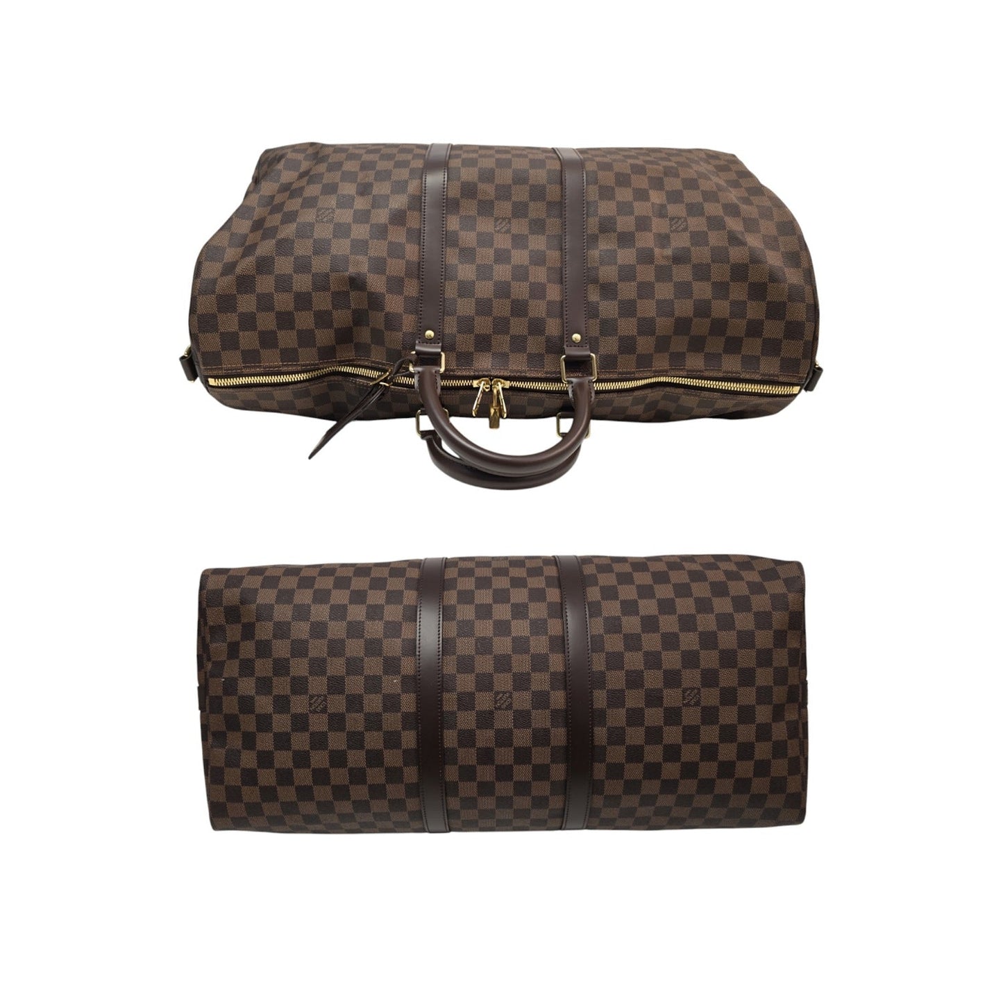 Louis Vuitton Damier Ebene Keepall BandouliÃ¨re 55 Duffel
