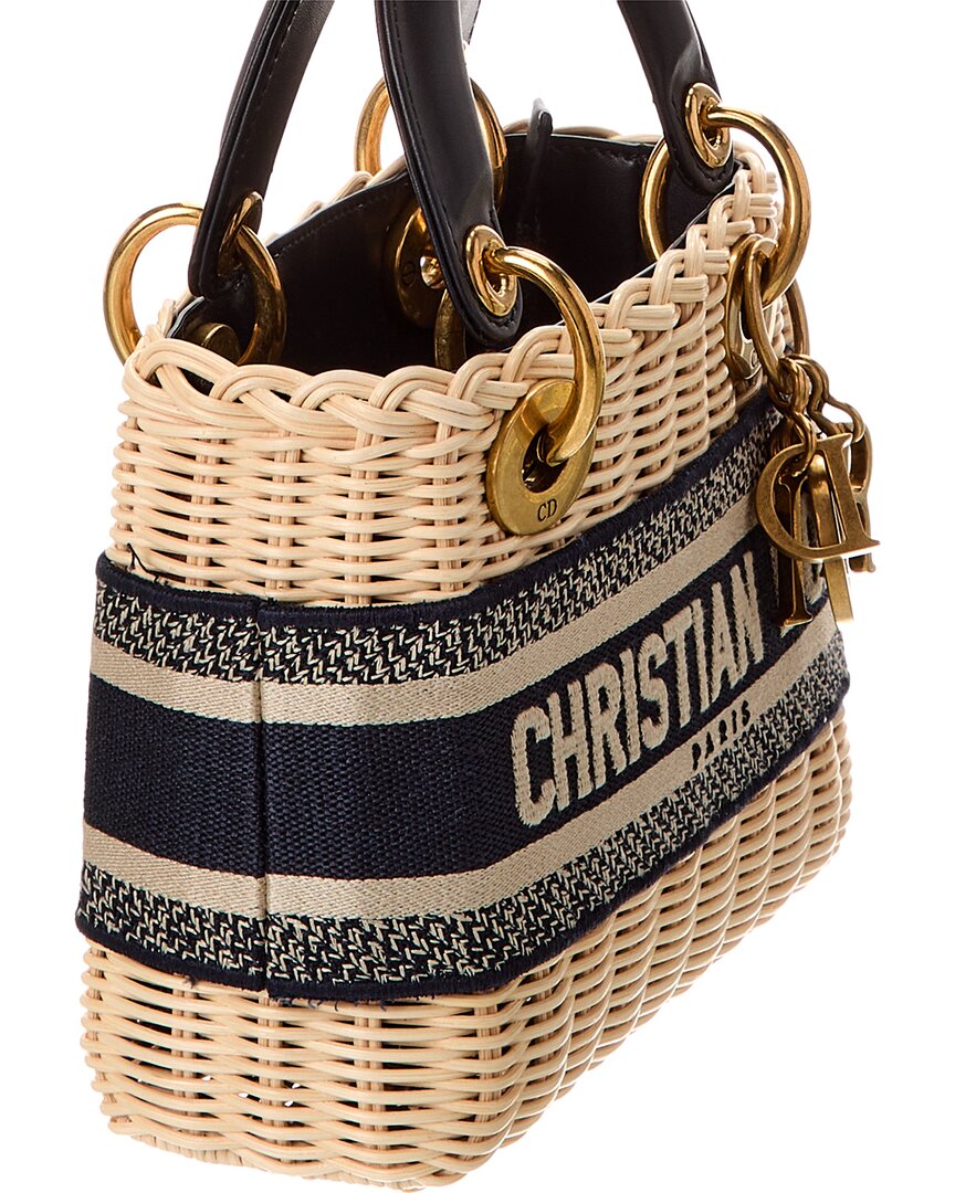 Dior Lady Dior Wicker Tote