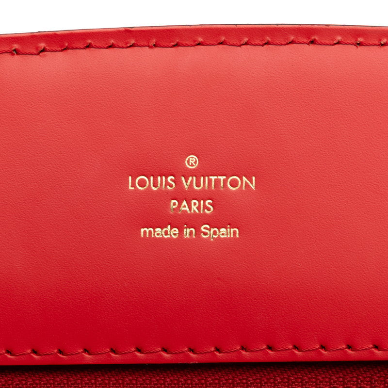 Louis Vuitton Monogram Phoenix PM Handbag M41537 Cochlear Red Brown PVC Leather  Louis Vuitton