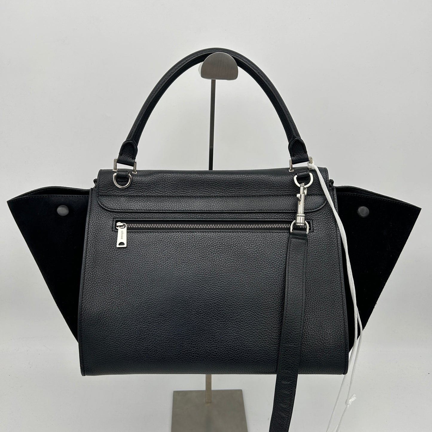 Celine TrapÃƒÆ’Ã‚Â¨ze Black Leather Handbag Medium