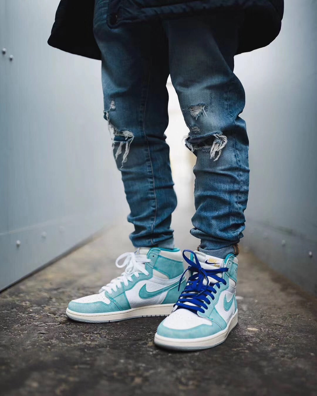 GLM - AJ1 Green Suede Tiffany
