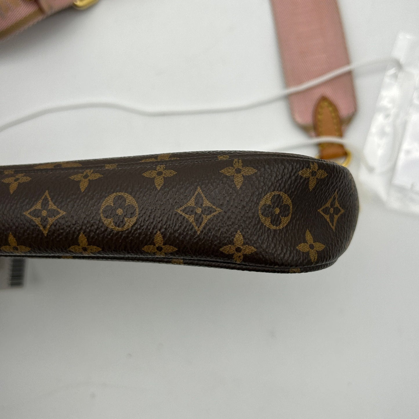 Louis Vuitton Monogram Multi Pochette Coated Canvas Bags Coin Purse Pink Strap LA28098