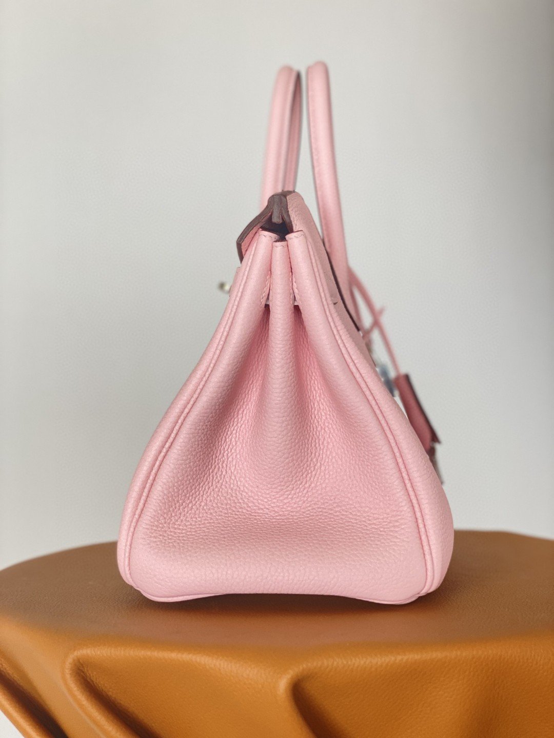 GLAMI Birkin Nata Swift Pink For Women Silver Toned Hardware 10in/25cm