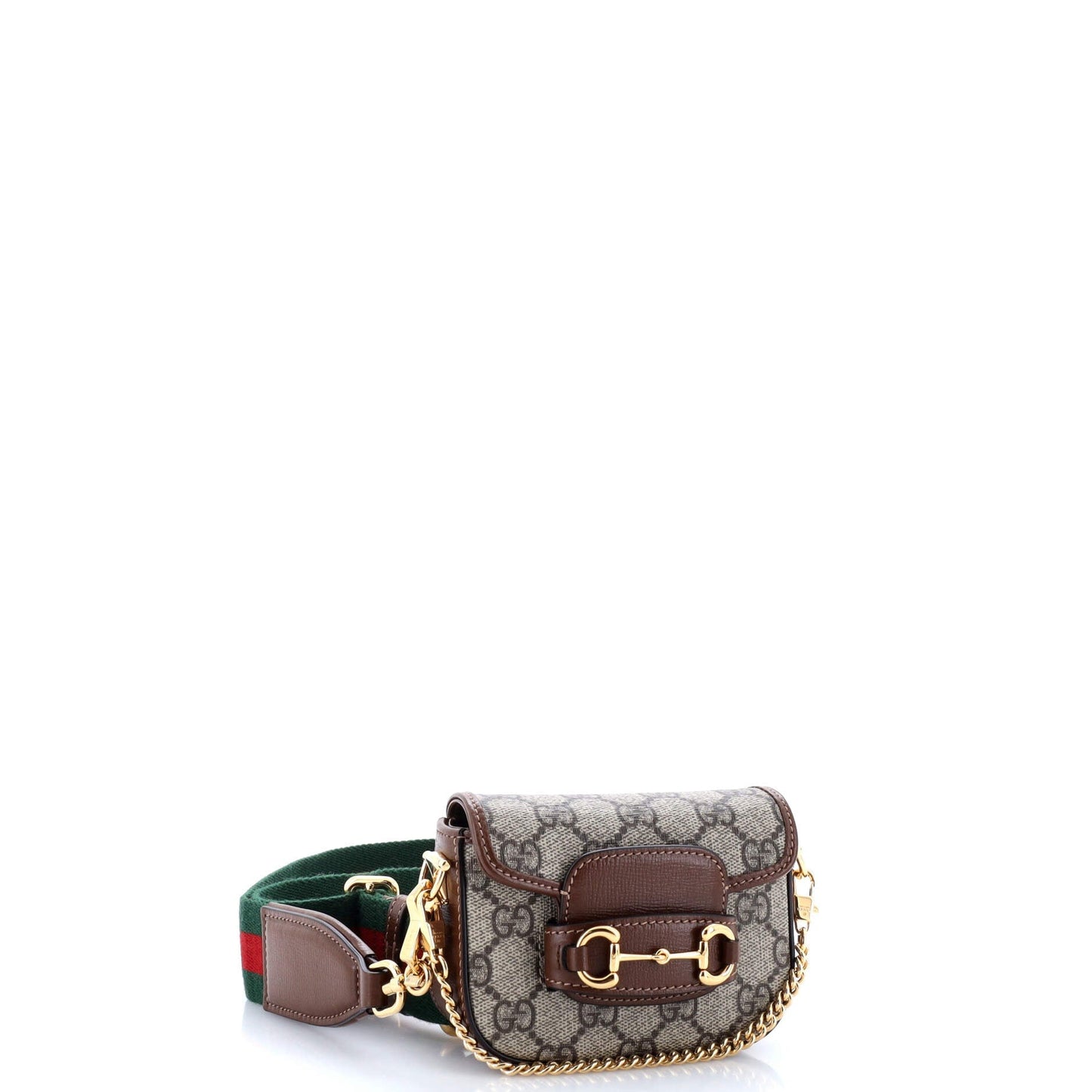 Horsebit 1955 Flap Wallet with Strap GG Coated Canvas