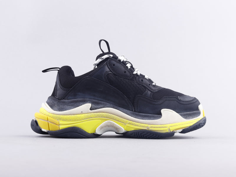 GLM - Bla Triple S Black And Yellow Sneaker