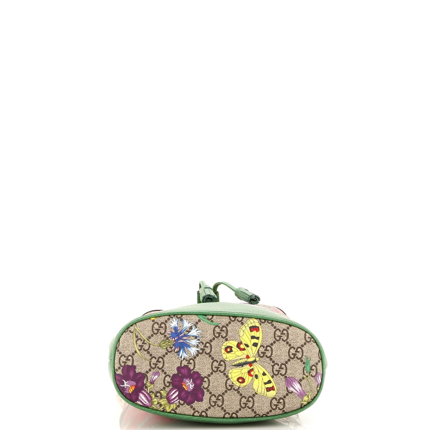 Ophidia Bucket Bag Flora GG Coated Canvas and Leather  Small