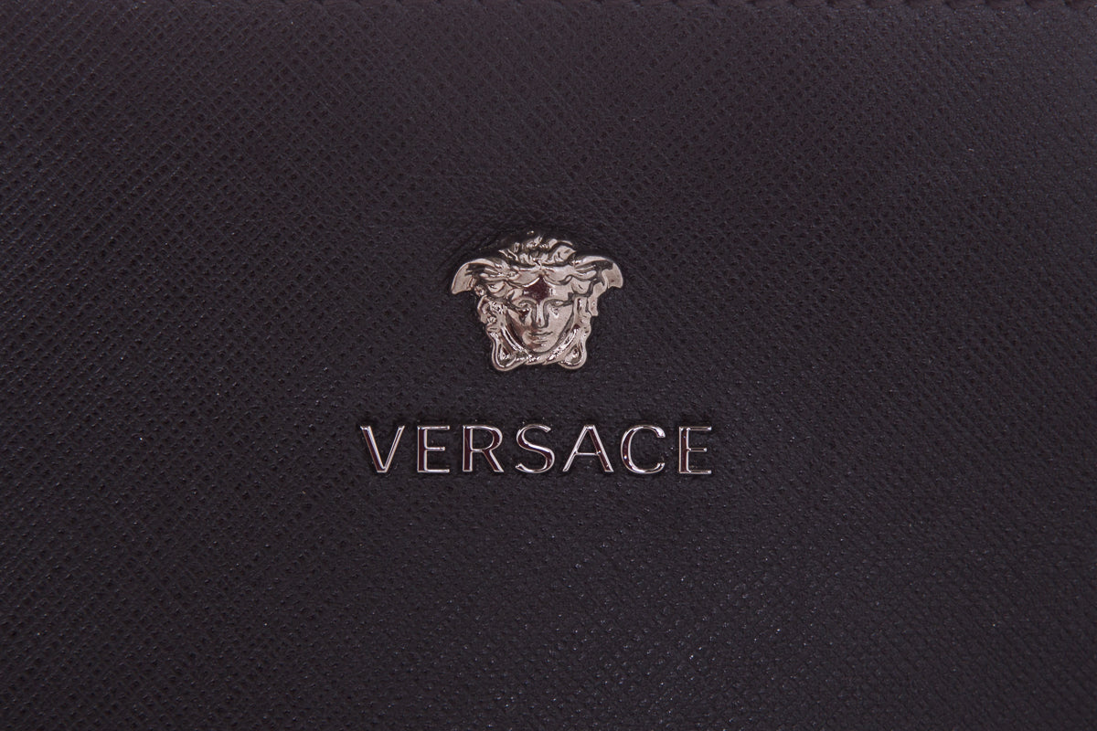 Versace Black Leather Pouch