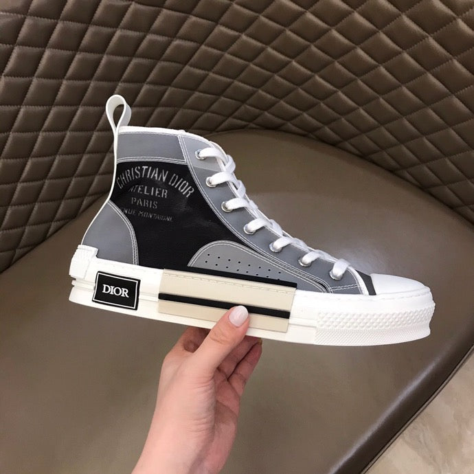 GLM - DIR B23 Black and White HIGH-TOP SNEAKER