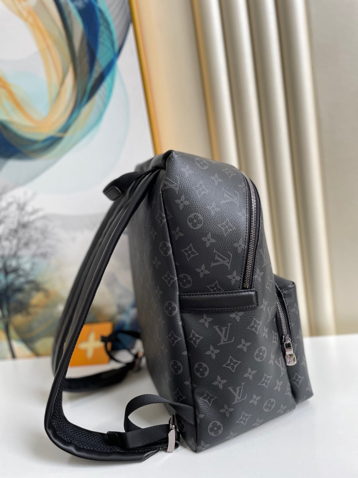 LV GLAMIscovery Backpack PM Monogram Eclipse Canvas For Men, Bags 40cm LV M43186