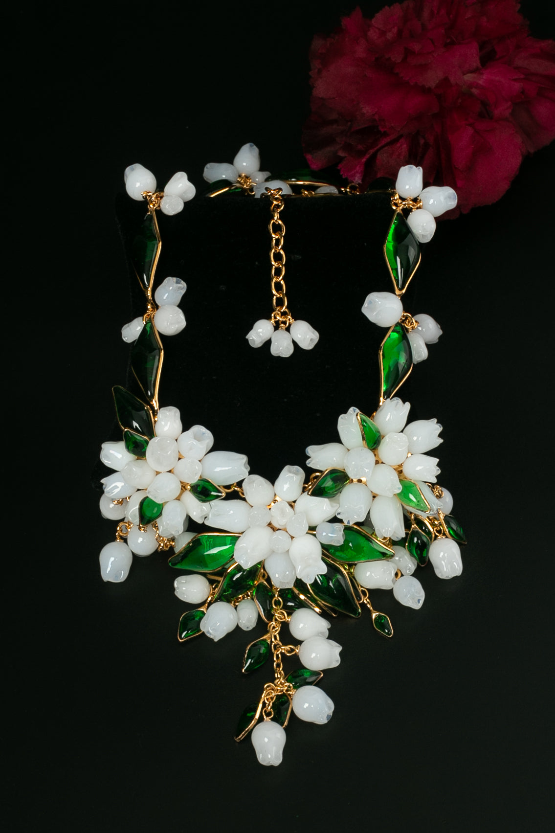 Collier plastron en pÃƒÆ’Ã‚Â¢te de verre Augustine