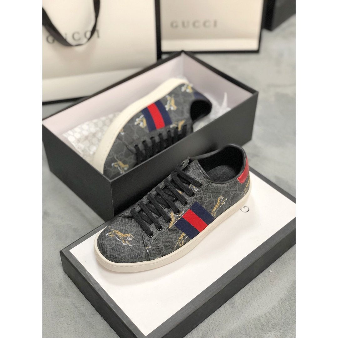 GLM-GCI Ace Beige  Tiger Sneaker 079