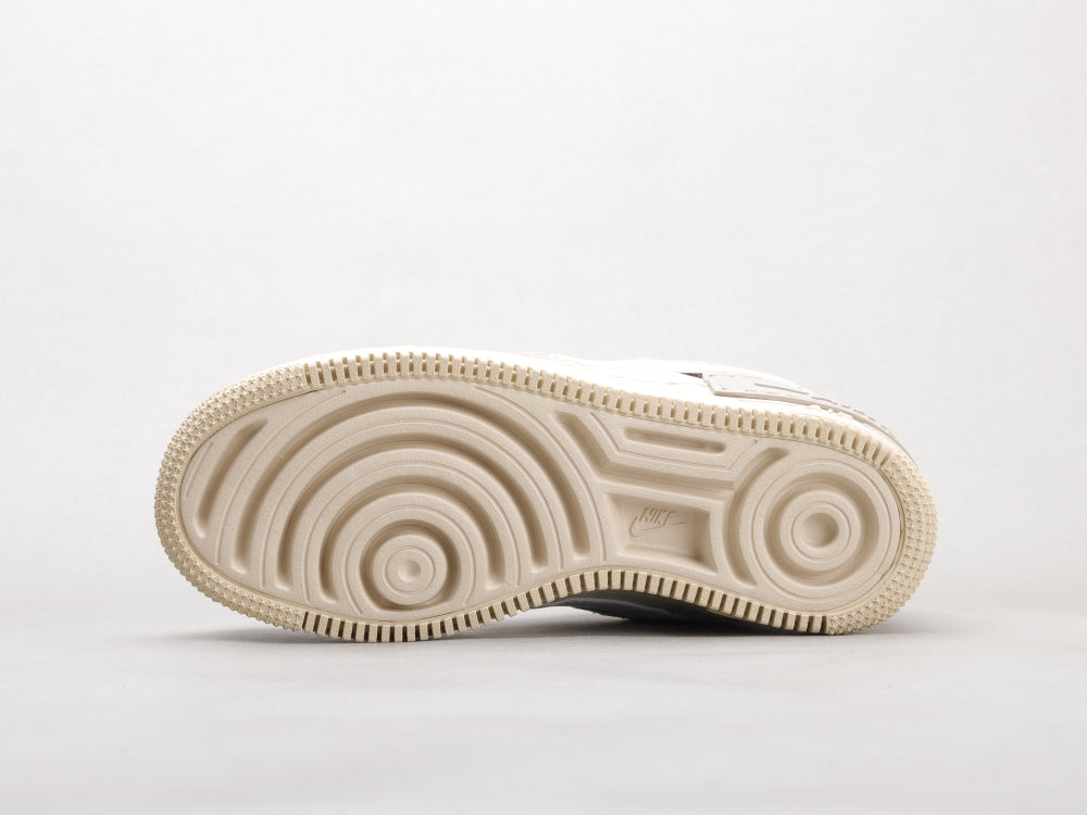 GLM - AF1 Shadow gray and white deconstructed plus velvet