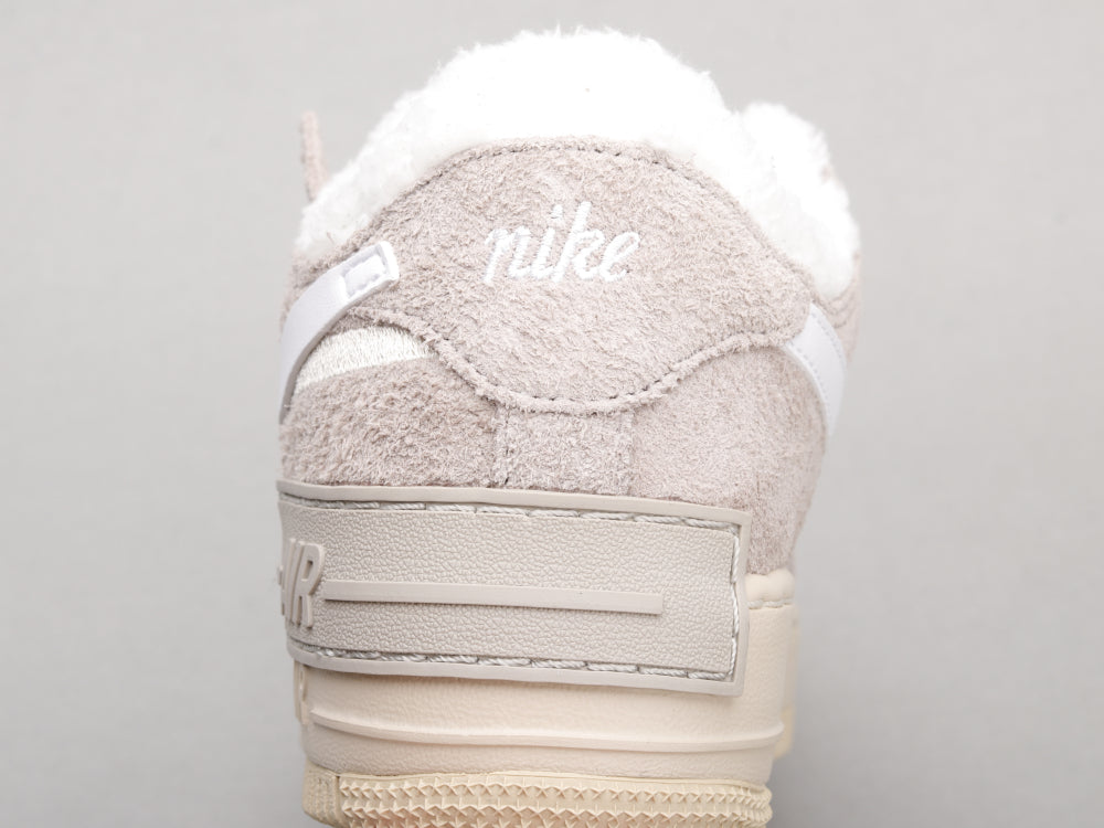 GLM - AF1 Shadow gray and white deconstructed plus velvet