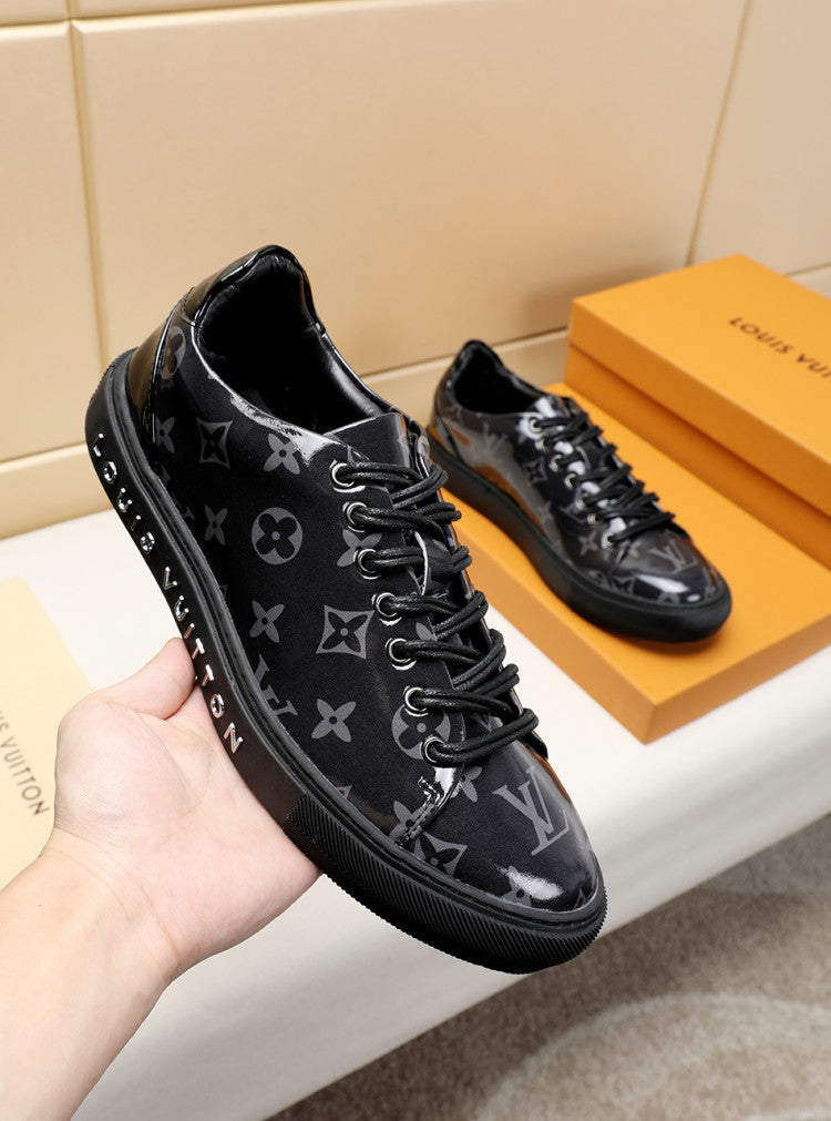 GLM - LUV Low GLMnogram Black Breathable Sneaker