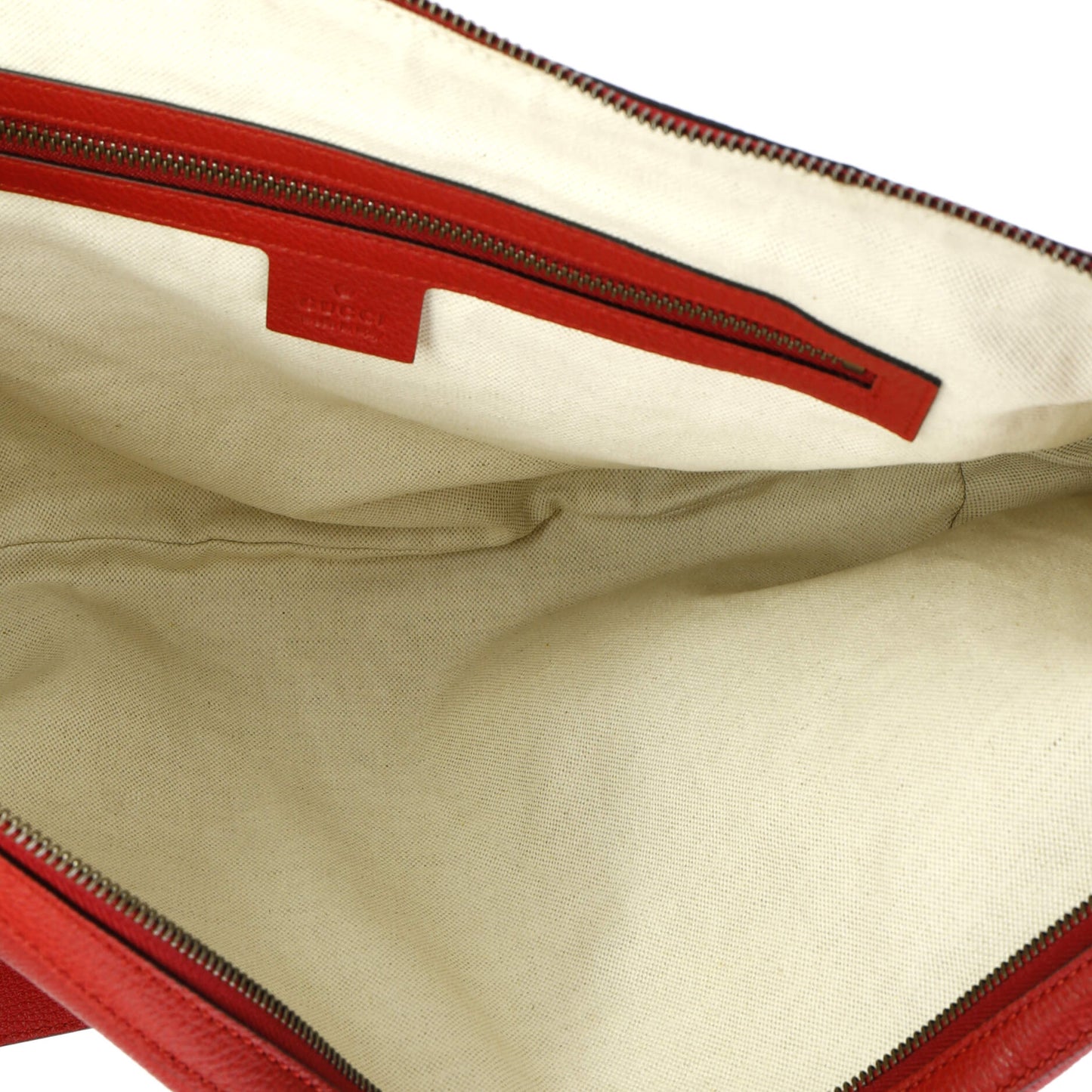 Logo Half-Moon Hobo Printed Leather