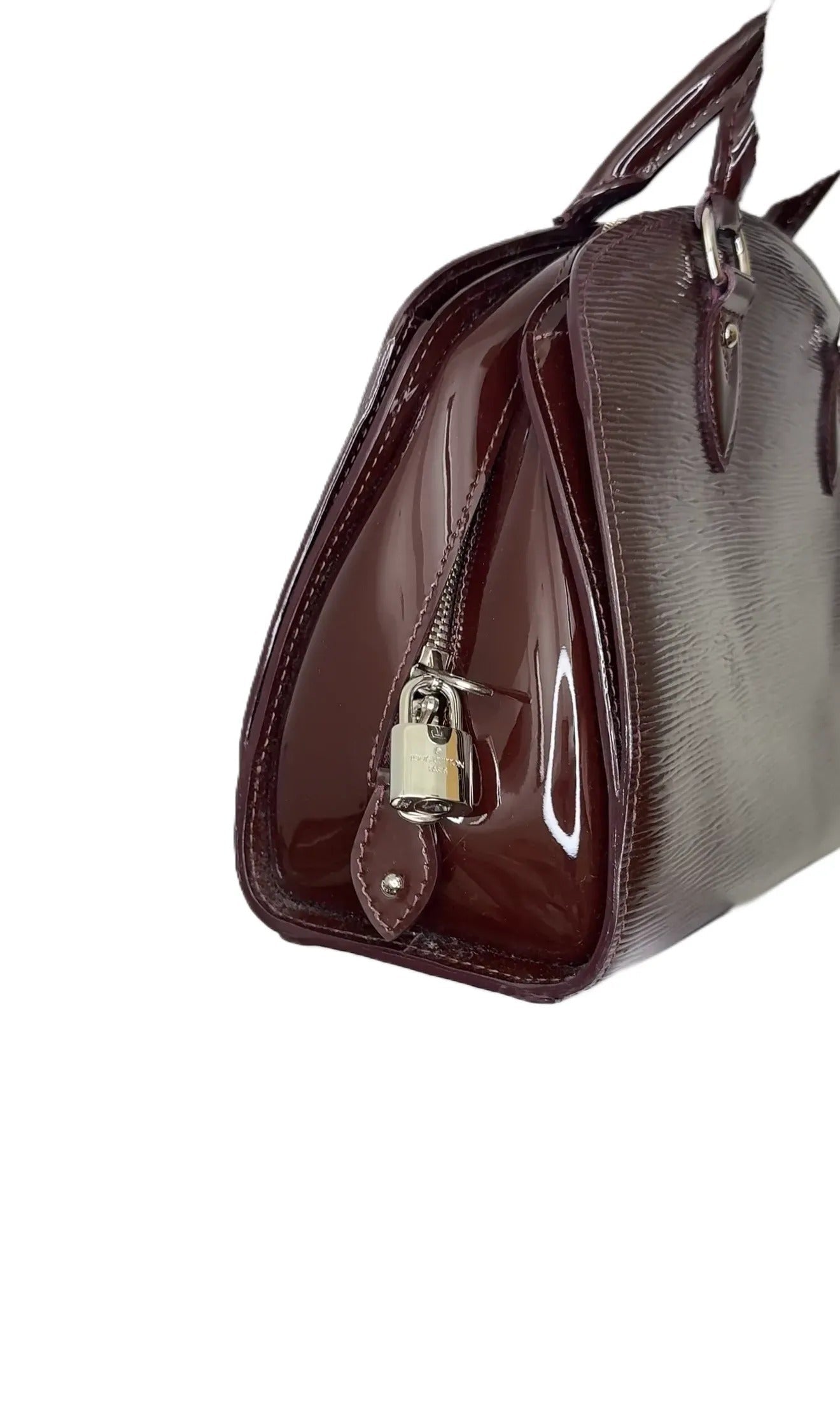 LOUIS VUITTON - Pont Neuf Handbag Leather Burgundy B23-91