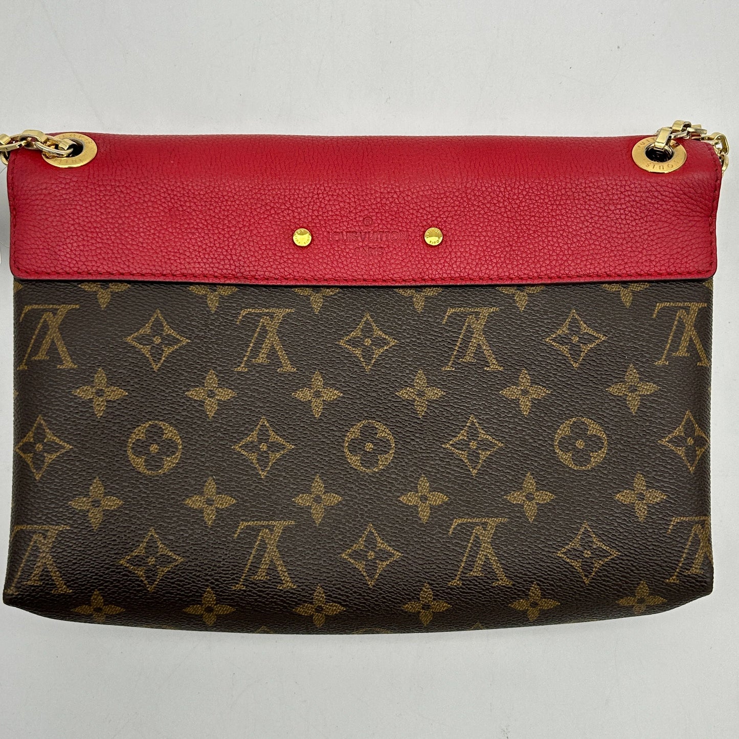 LOUIS VUITTON Monogram Pallas Chain Cherry 2100301162075