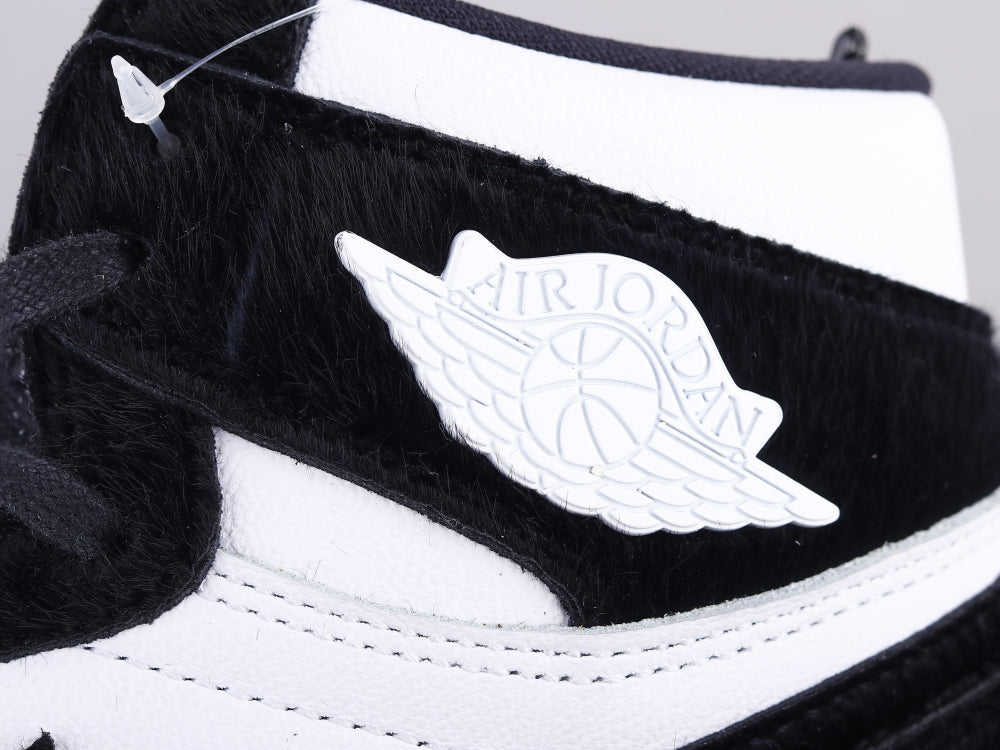 GLM - AJ1 horsehair black and white
