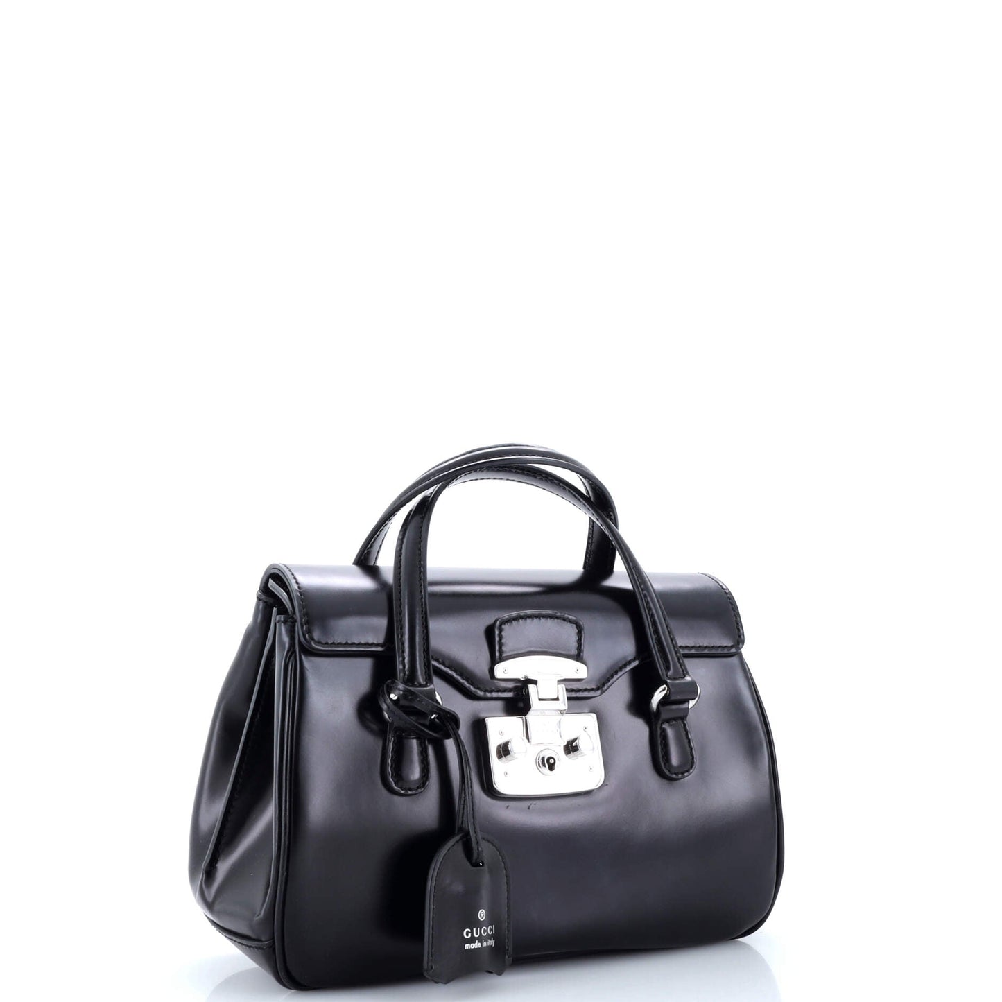 Lady Lock Satchel Leather Small