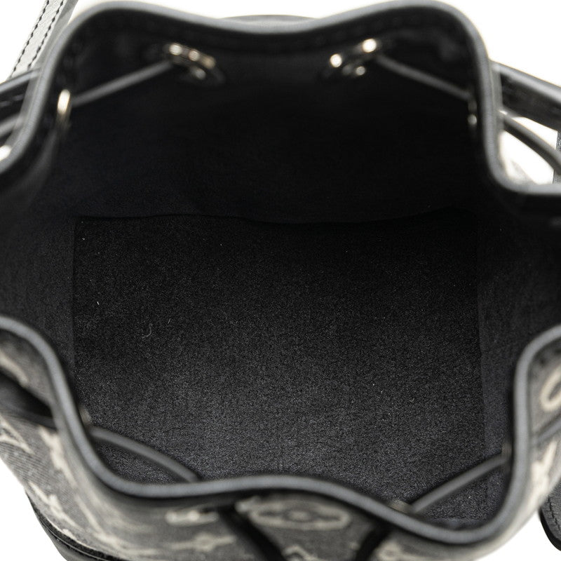 Louis Vuitton Monogram  Nanoe Handbag 2WAY M46449 Gr Black Denim Leather  Louis Vuitton