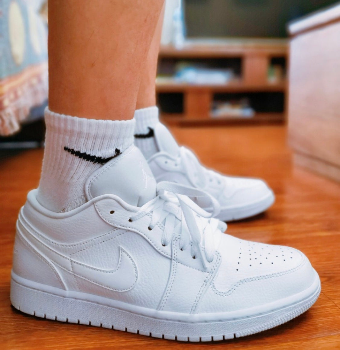 GLM - AJ1 Pure white lychee pattern
