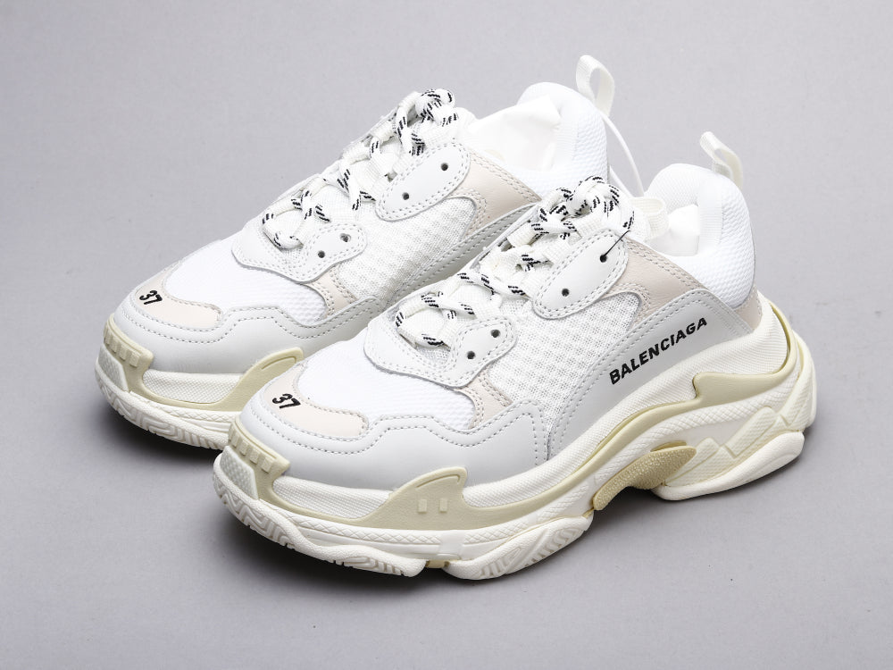 GLM - Bla Triple S Pure White Sneaker