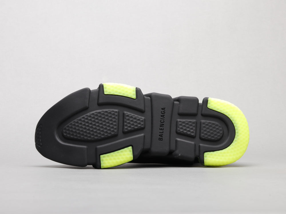 GLM - Bla Socks Air Cushion Black Green Sneaker