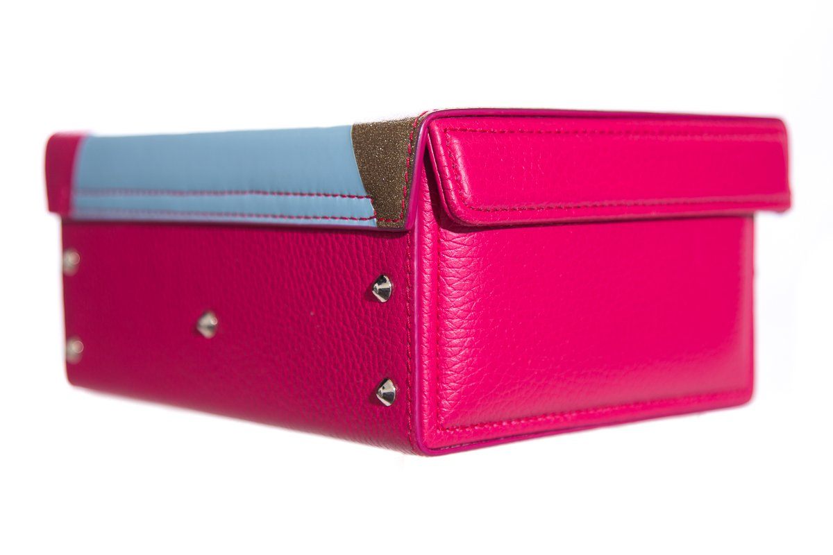 Mark Cross Pink BoxHandle Bag