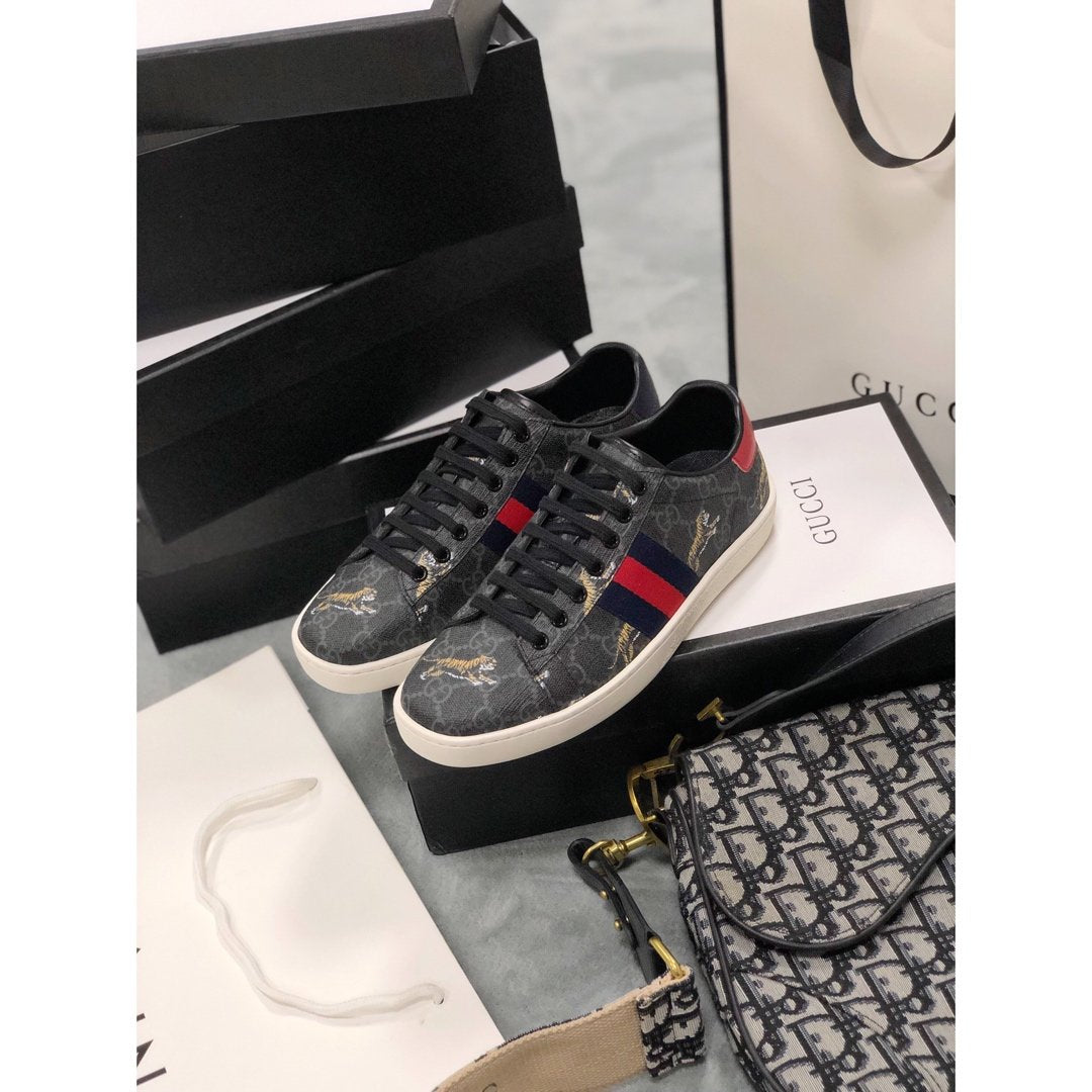 GLM-GCI Ace Beige  Tiger Sneaker 079