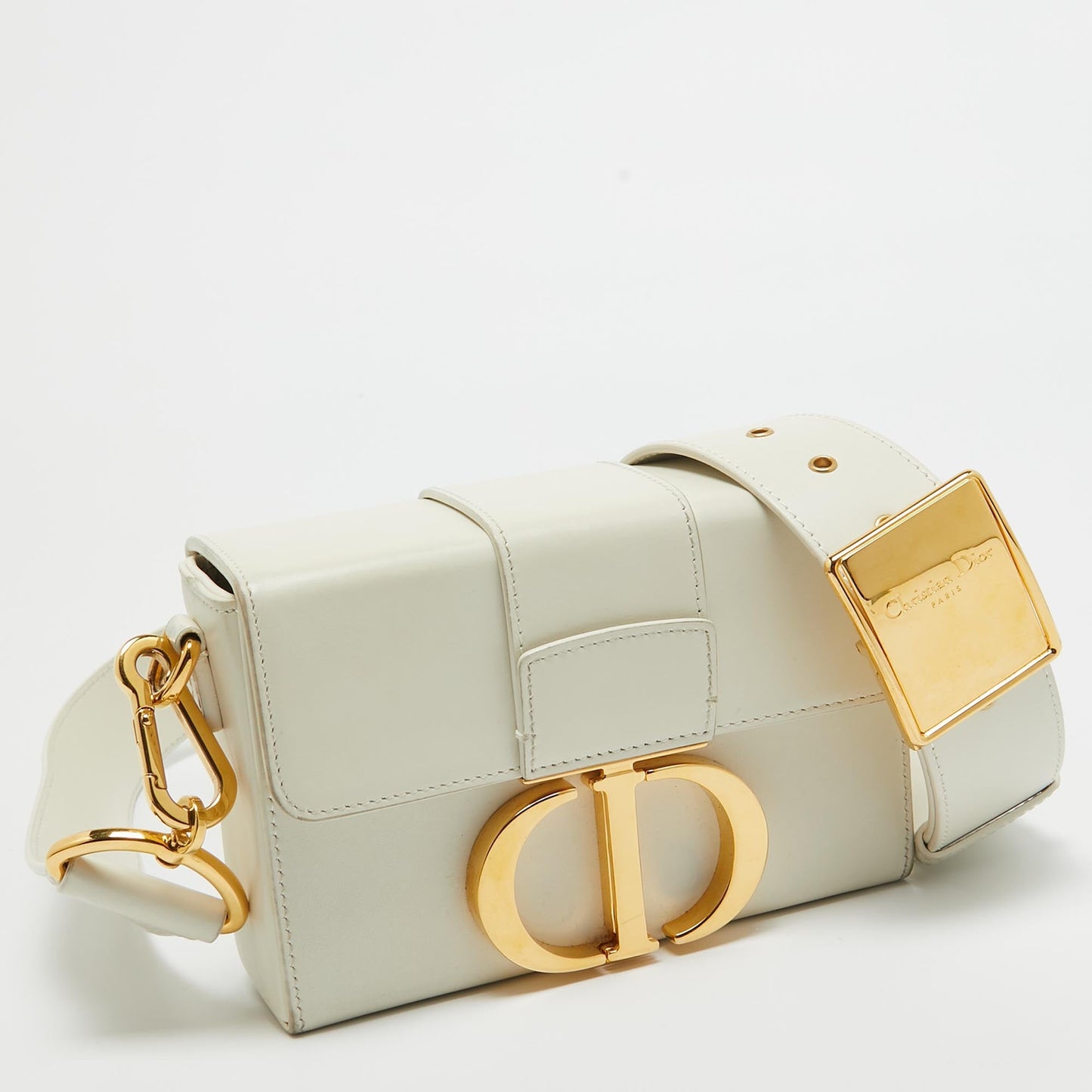 Dior Off White Leather 30 Montaigne Box Bag