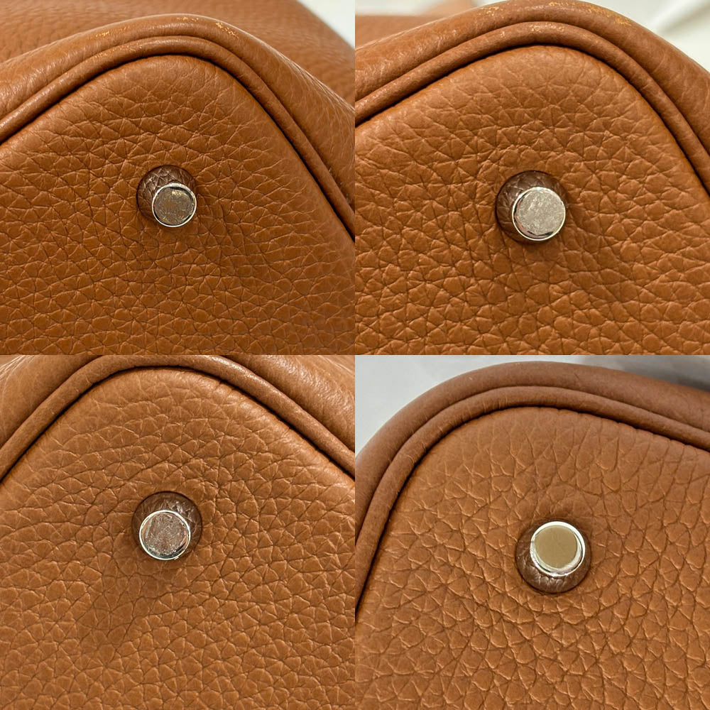 Hermes Picotin Lock  MM Brown Alligator  Clemence Silver  YÃƒÂ¥Ã‹â€ Ã‚Â» 22 Handbag