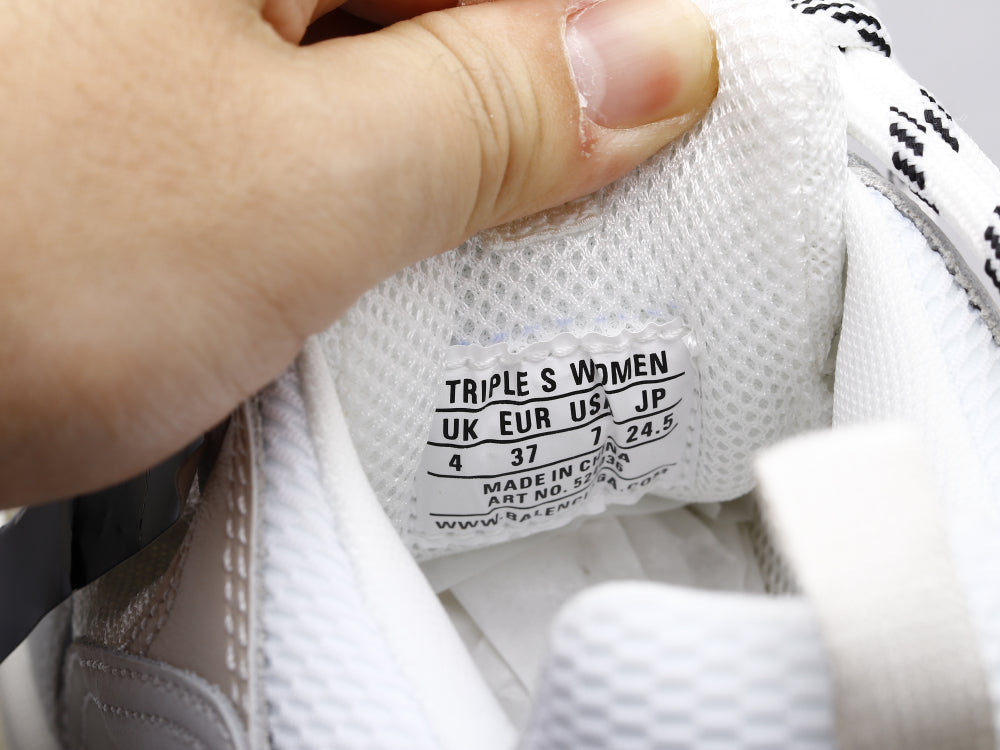 GLM - Bla Triple S Pure White Sneaker