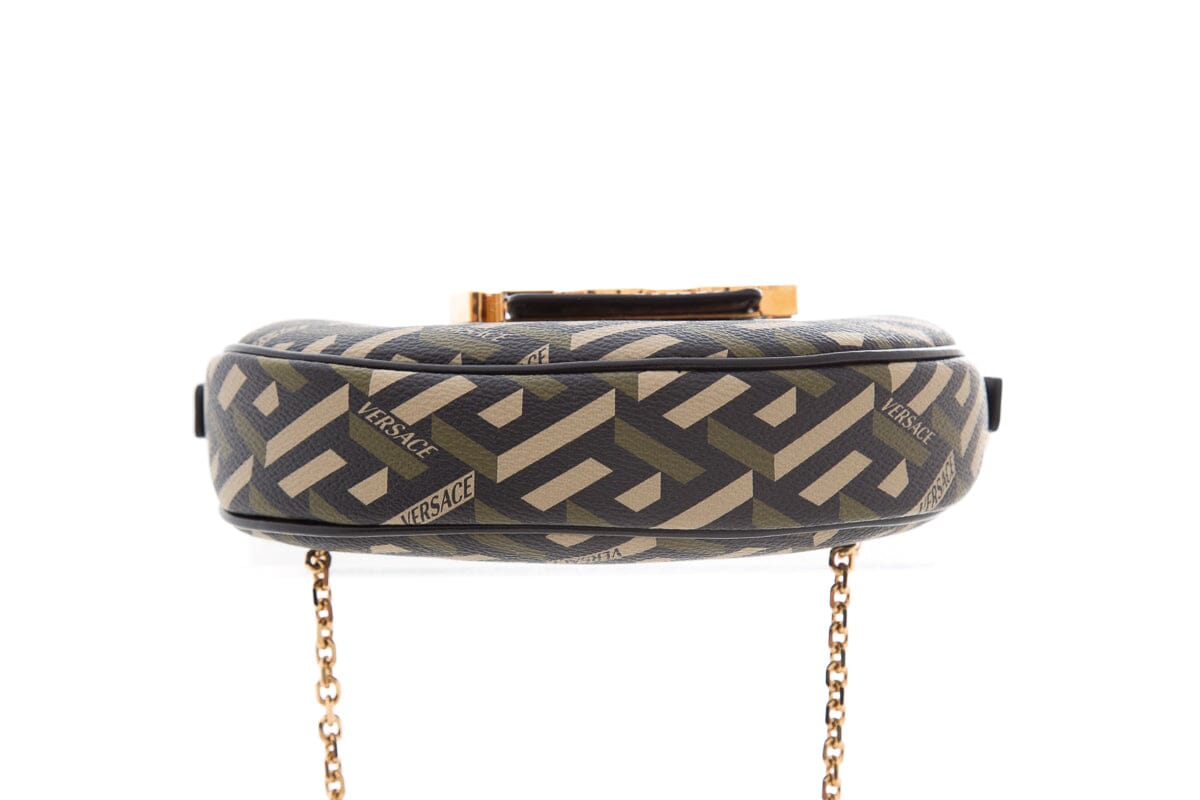 Versace Black & Olive Mini Handbag