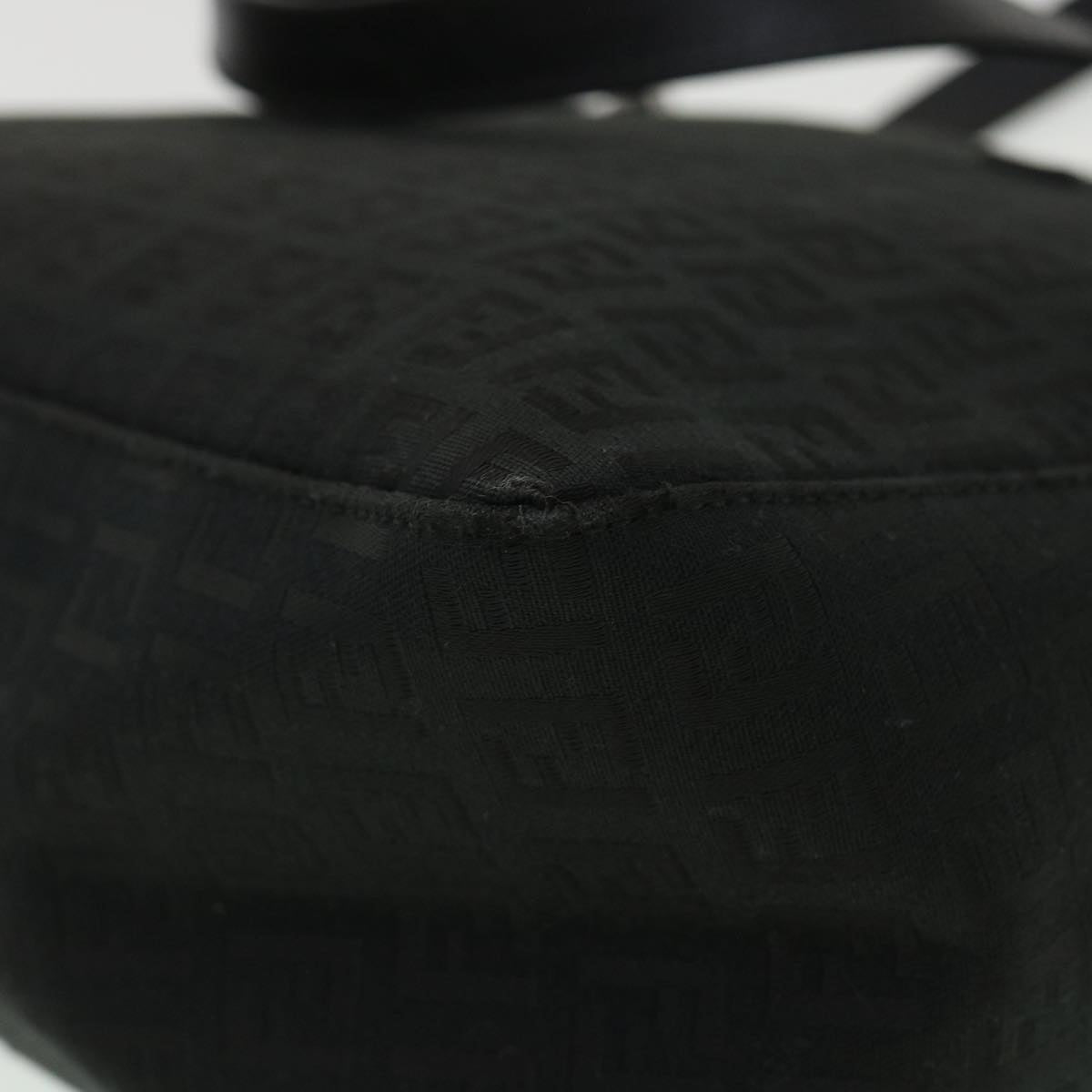 FENDI Zucchino Canvas Hand Bag Black ac1348