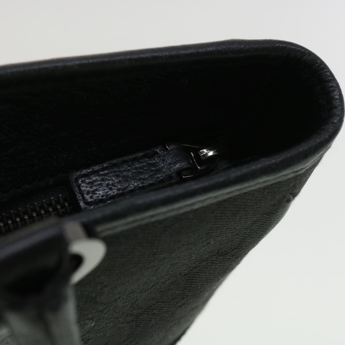 GUCCI GG Canvas Shoulder Bag Black ac1349