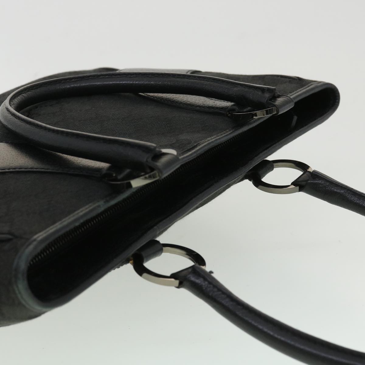 GUCCI GG Canvas Shoulder Bag Black ac1349