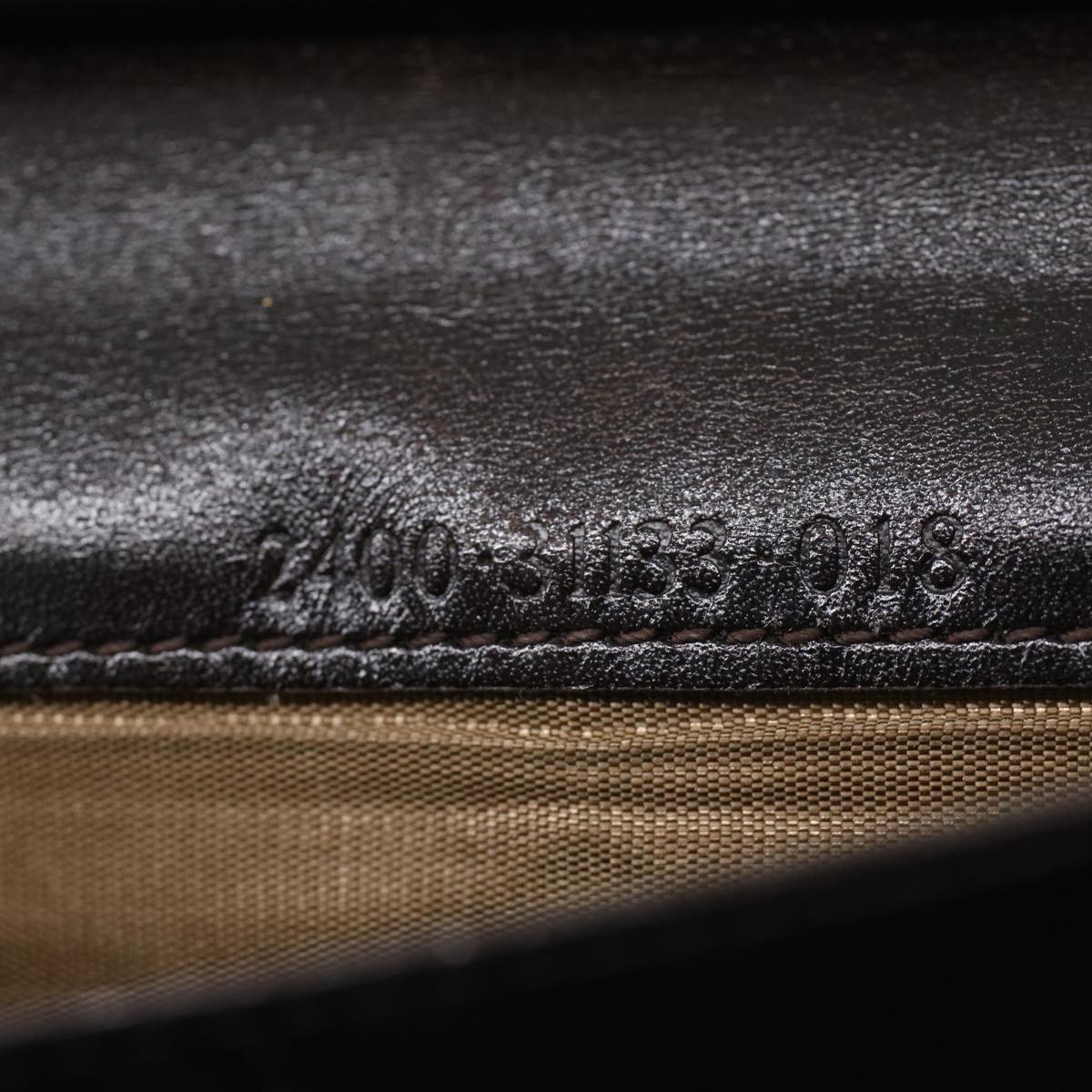FENDI Zucca Canvas Long Wallet Brown Black ac1385