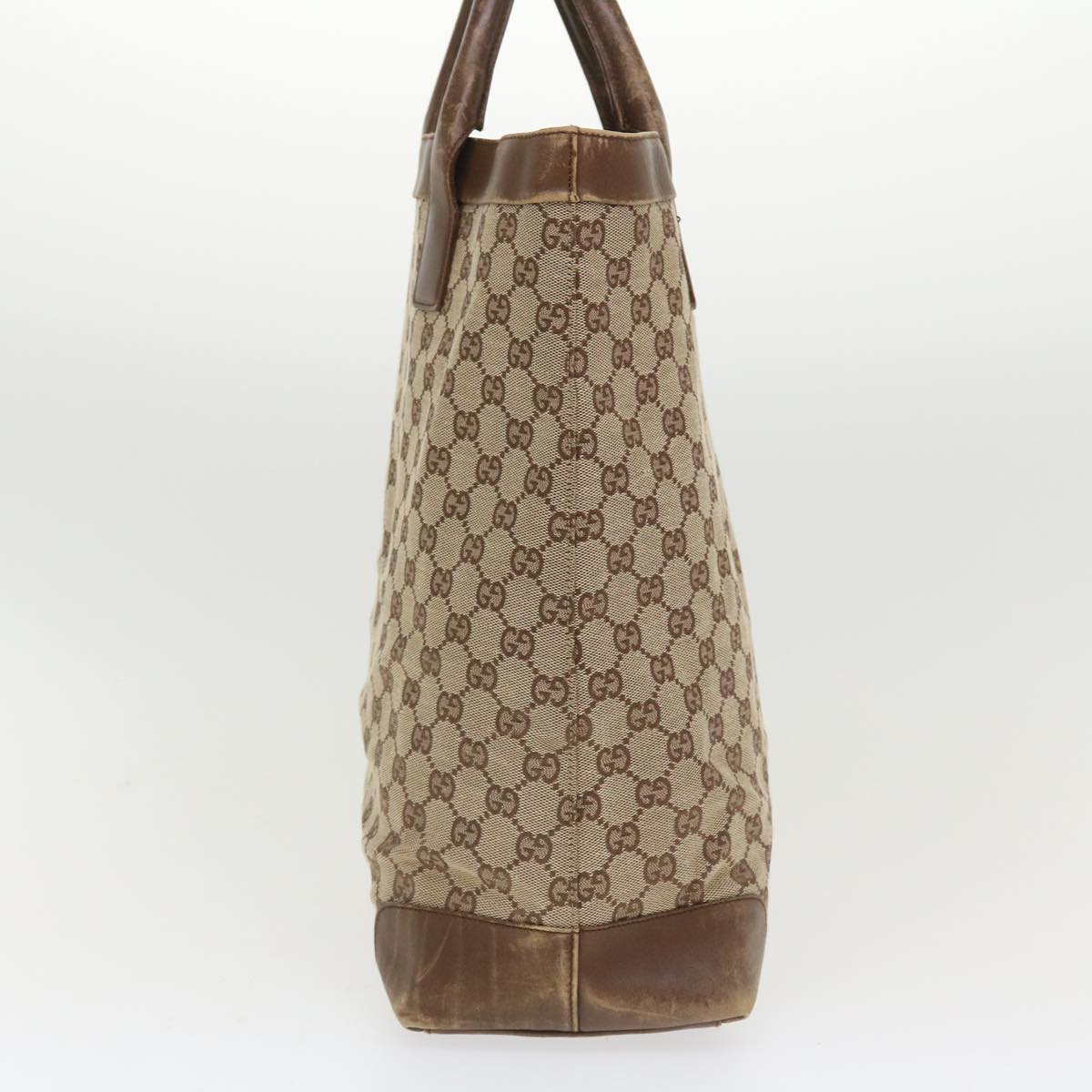 GUCCI GG Canvas Hand Bag Beige 0021121 ac1635