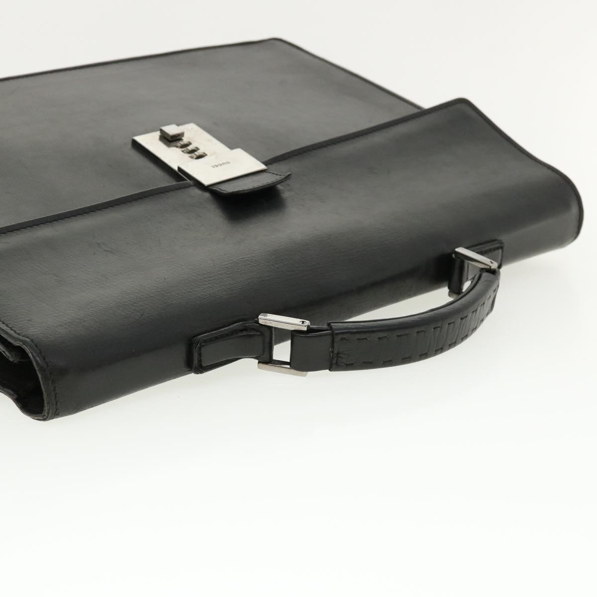 GUCCI Business Bag Leather Black 34044 ac1756