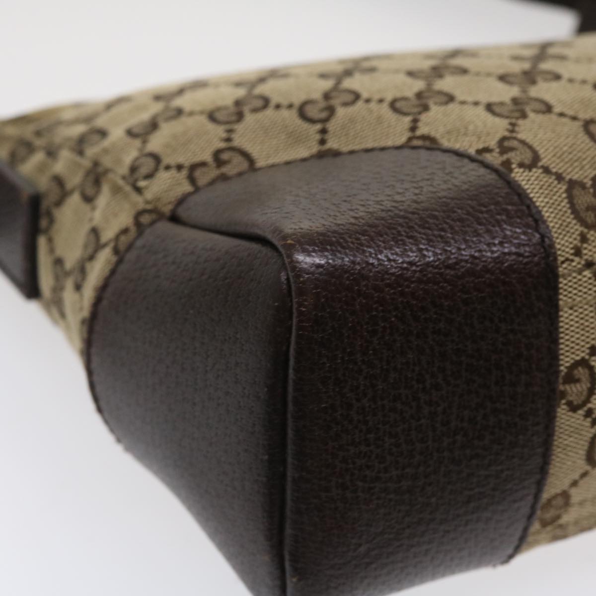 GUCCI GG Canvas Shoulder Bag Canvas Beige Brown 114273 ac1767